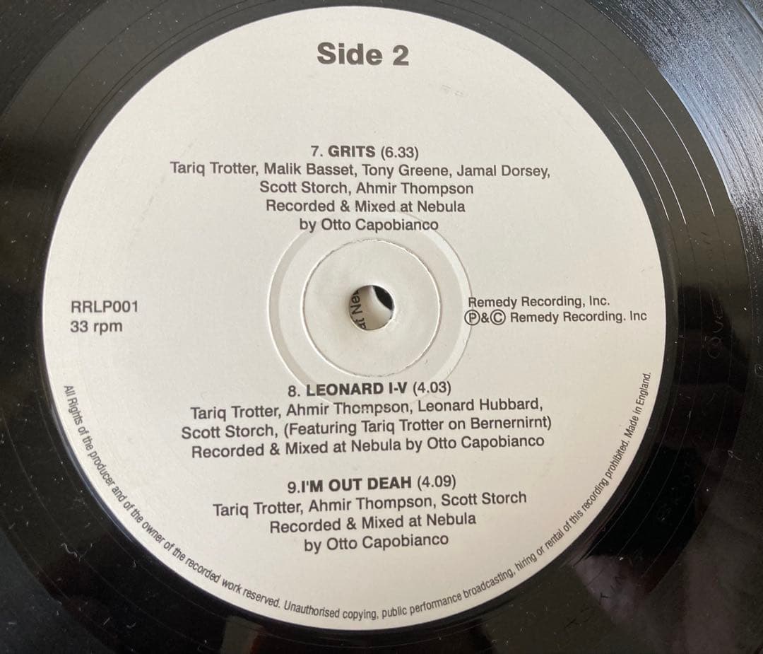 【93年オリジナル盤】The Roots-Organix2LP RRLP001