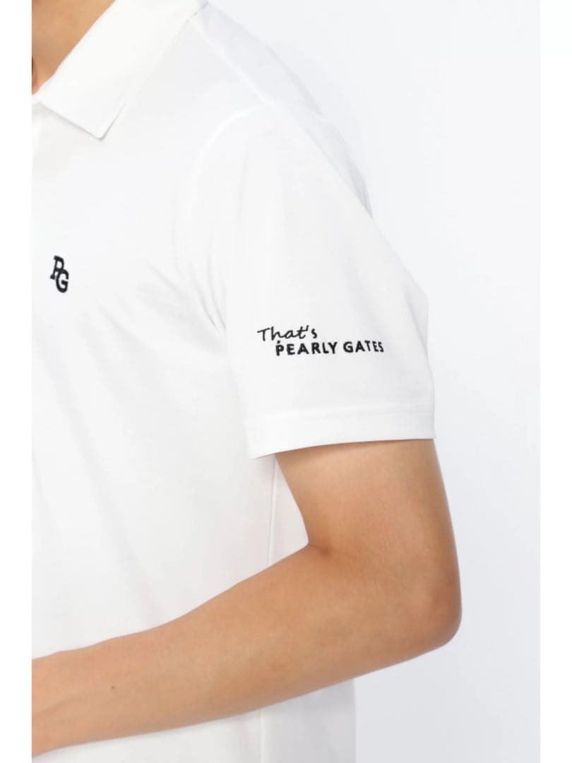 パーリーゲイツパロディロゴ ポリエステルストレッチカノコメンズポロシャツサイズ6