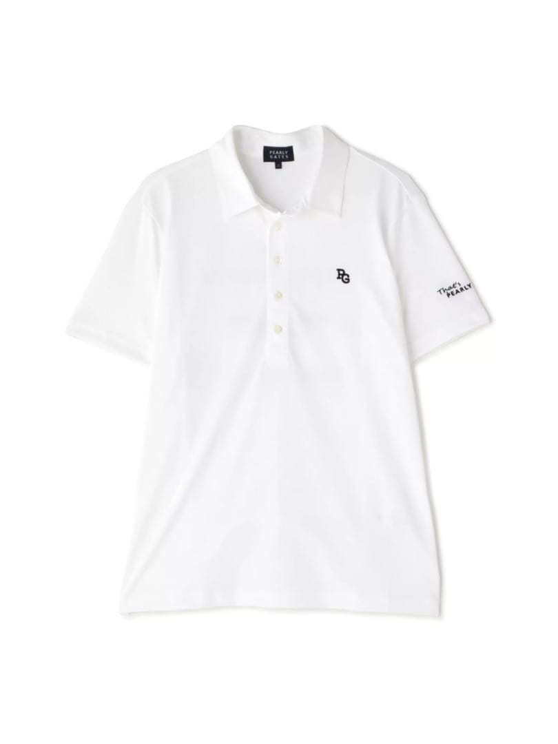 パーリーゲイツパロディロゴ ポリエステルストレッチカノコメンズポロシャツサイズ6