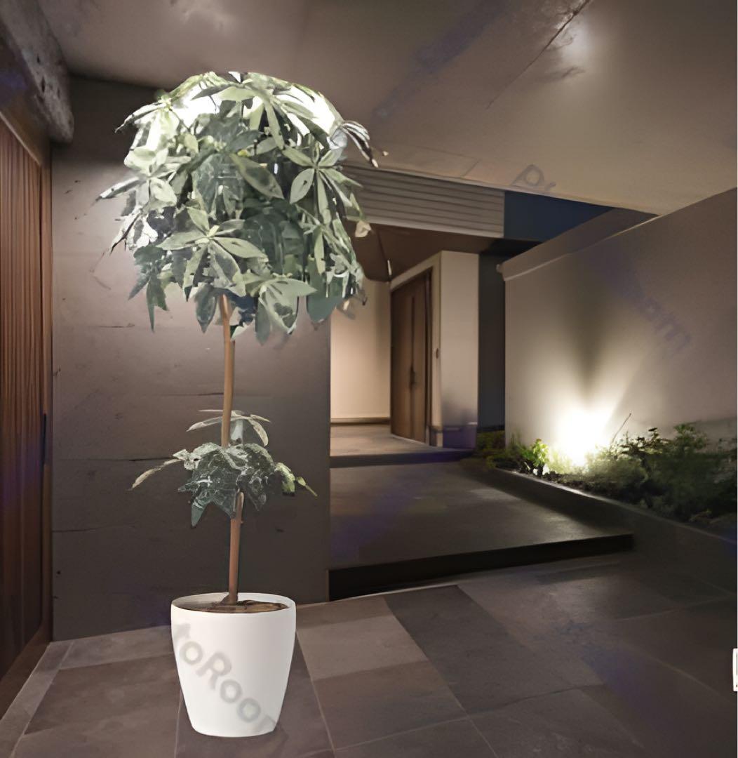 光触媒　人工観葉植物　ウォールグリーン　フェイクグリーン　ミルキーパキラ1.6