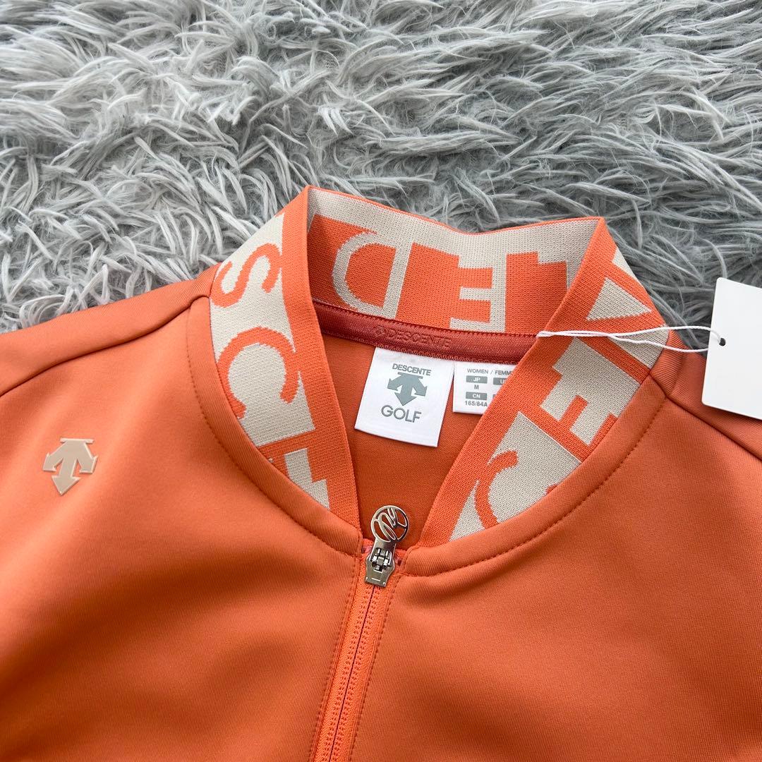 ちゃこ　新品　デサントゴルフ　ジャケット　ダンボールニット　オレンジ　防風