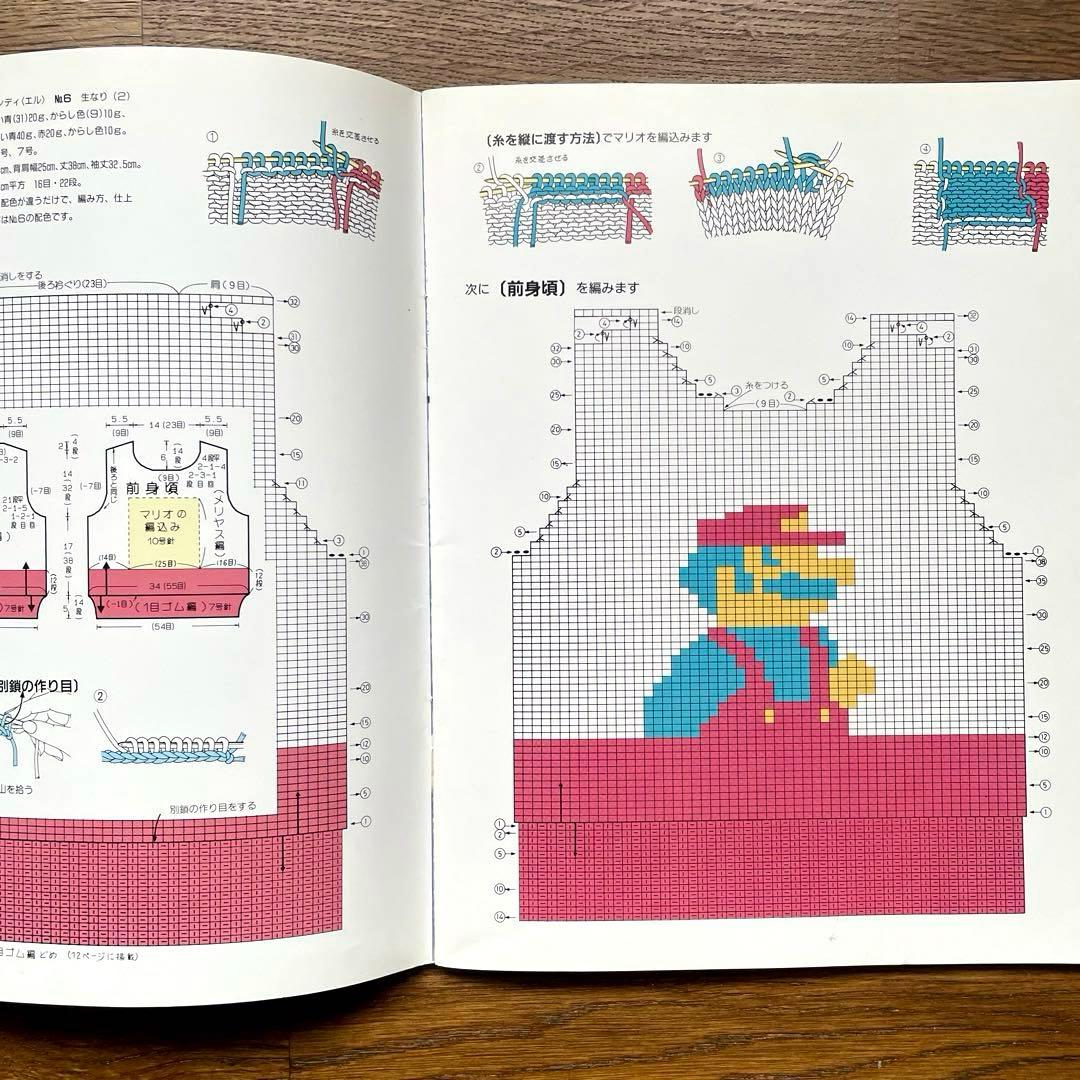 スーパーマリオブラザーズのセーター ファミコンで人気のマリオがカーディガンで登場