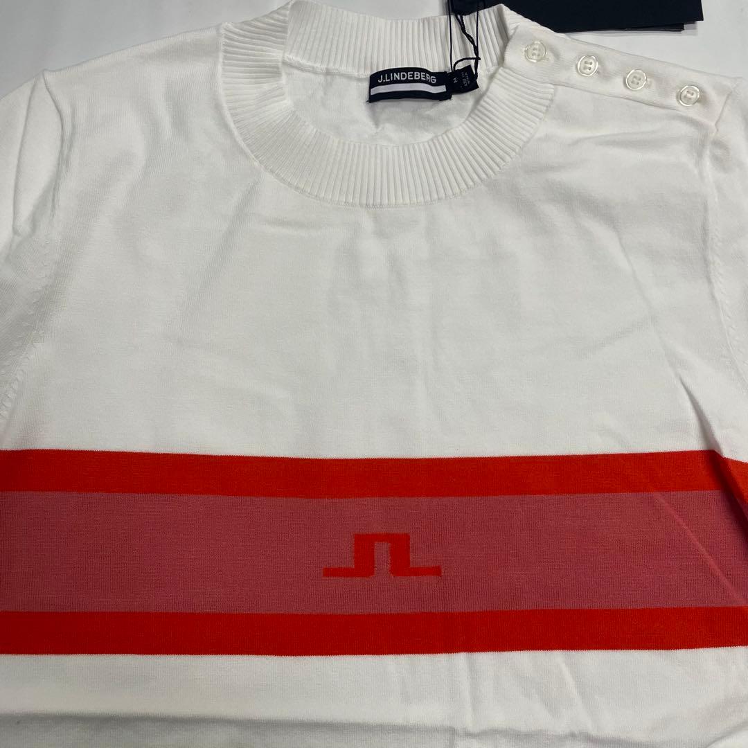 J.LINDEBERG ゴルフウェア クルーネックセーター M 40サイズ 白