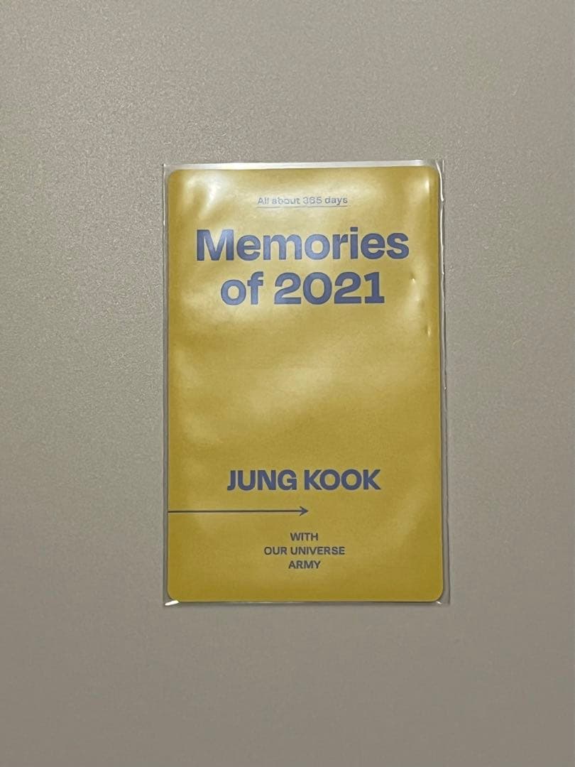 BTS ジョングク Memories トレカ