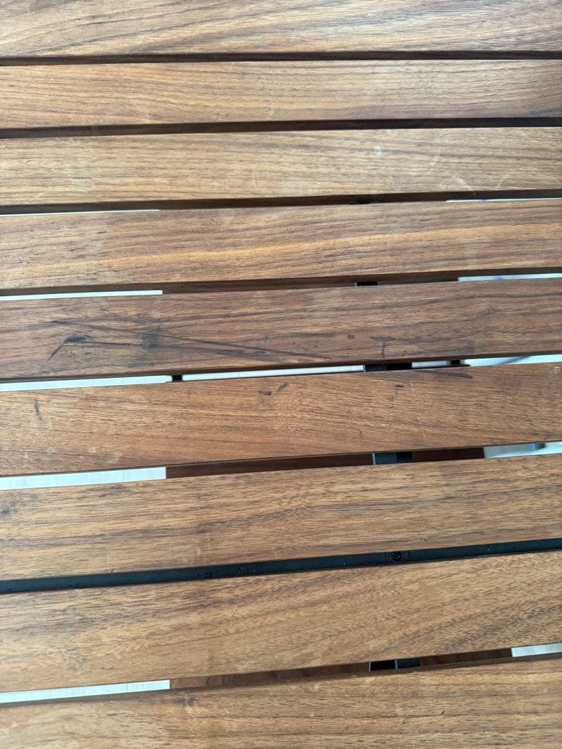 ウォルナットアイアンテーブル　オーダーメイド品