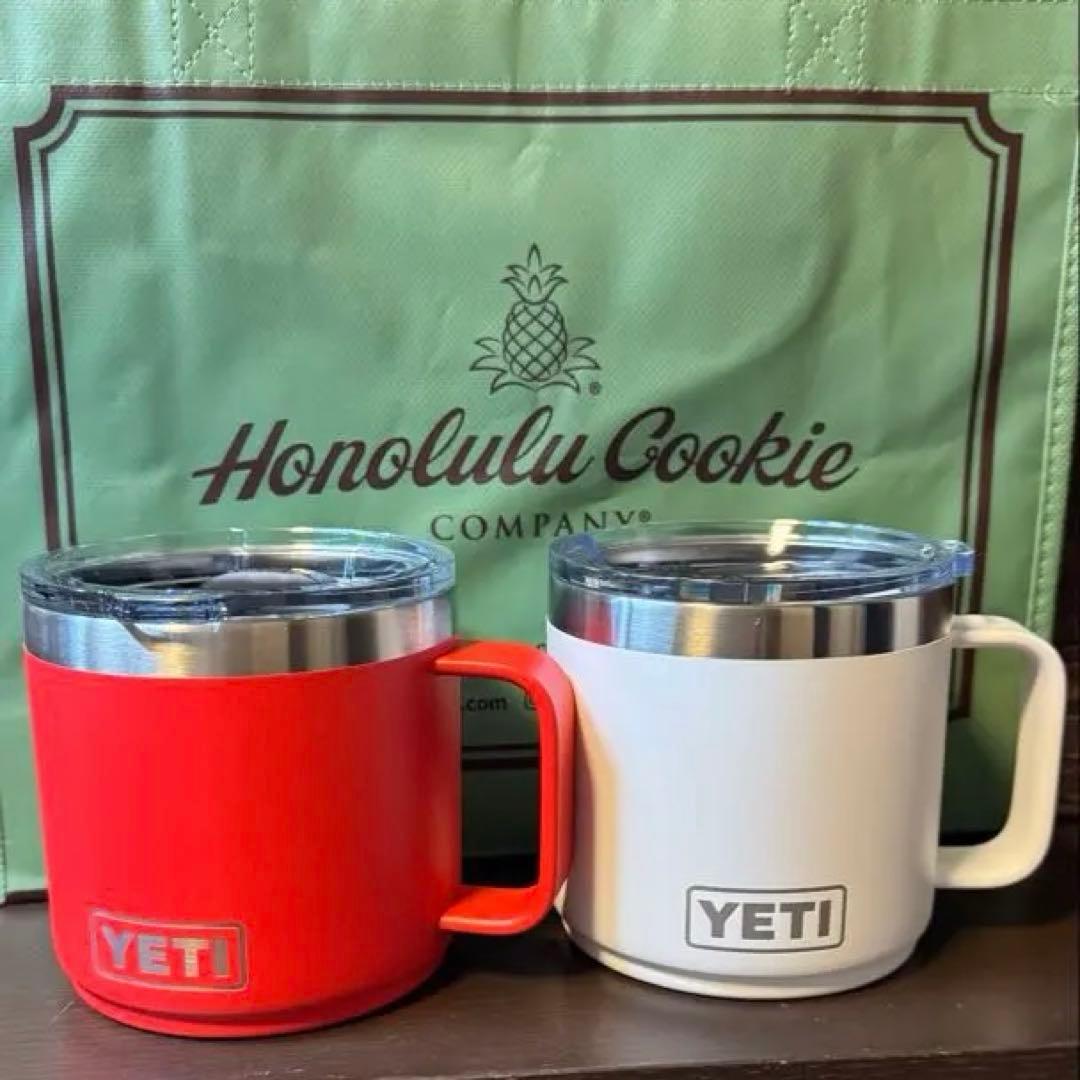 ホノルルクッキー　YETI 限定14oz　イエティ　 クリスマス　ホリデー　赤白