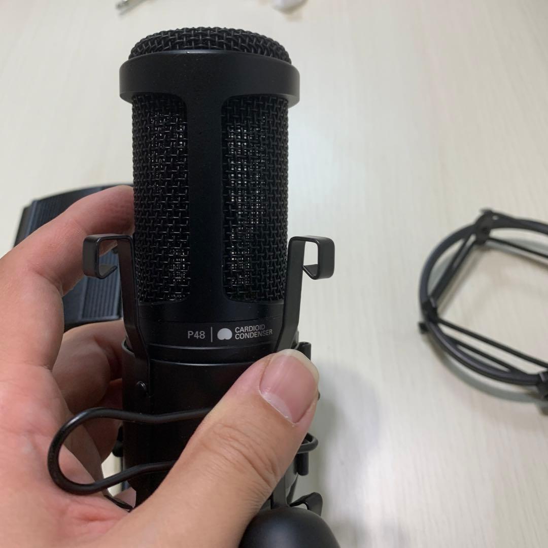 【AT2020】コンデンサーマイク プラスファンタム電源　セット