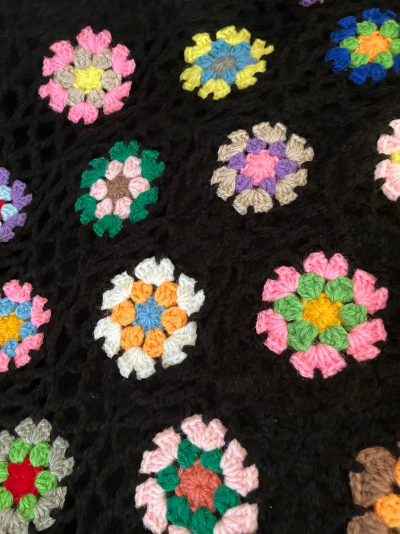 mash　手編み　ハンドメイド　ベッドカバー