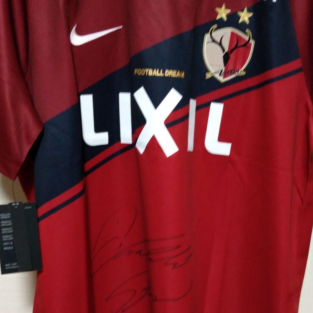 【新品】鹿島アントラーズ ユニフォーム　エヴェラウド　直筆サイン入り　2XL