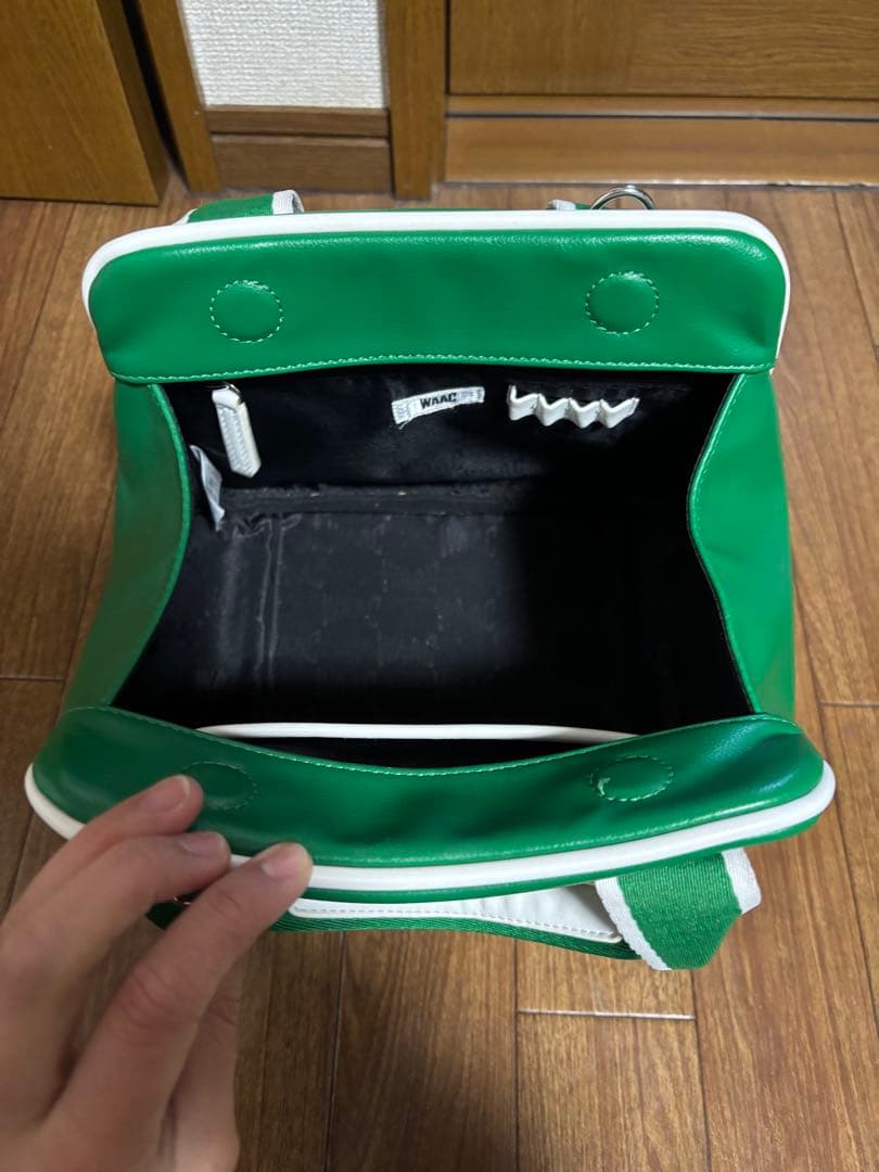 WAAC GOLF 2WAYキャディバック 白／緑