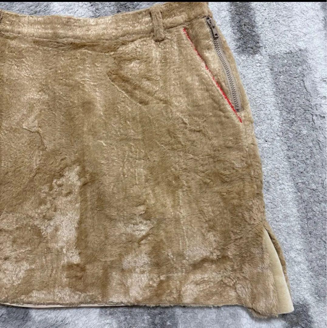 archivio アルチビオ　ベロア調　ゴルフスカート36レディースゴルフウェア