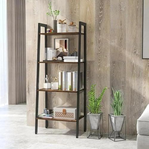 A4段木製本棚 ラック 棚 本棚 おしゃれ キッチンラック オープンラック 収納