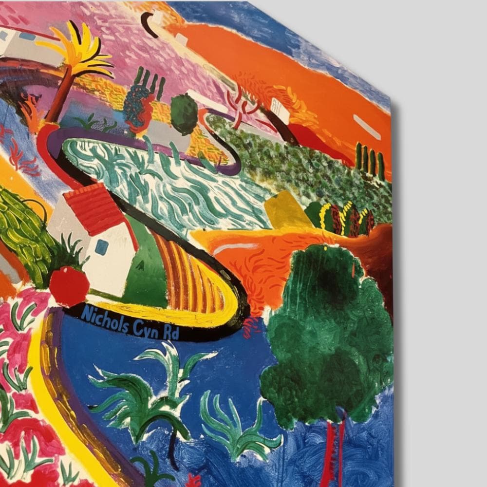 デイヴィッド・ホックニー 回顧展 ポスター 　メトロポリタン美術館 1988年