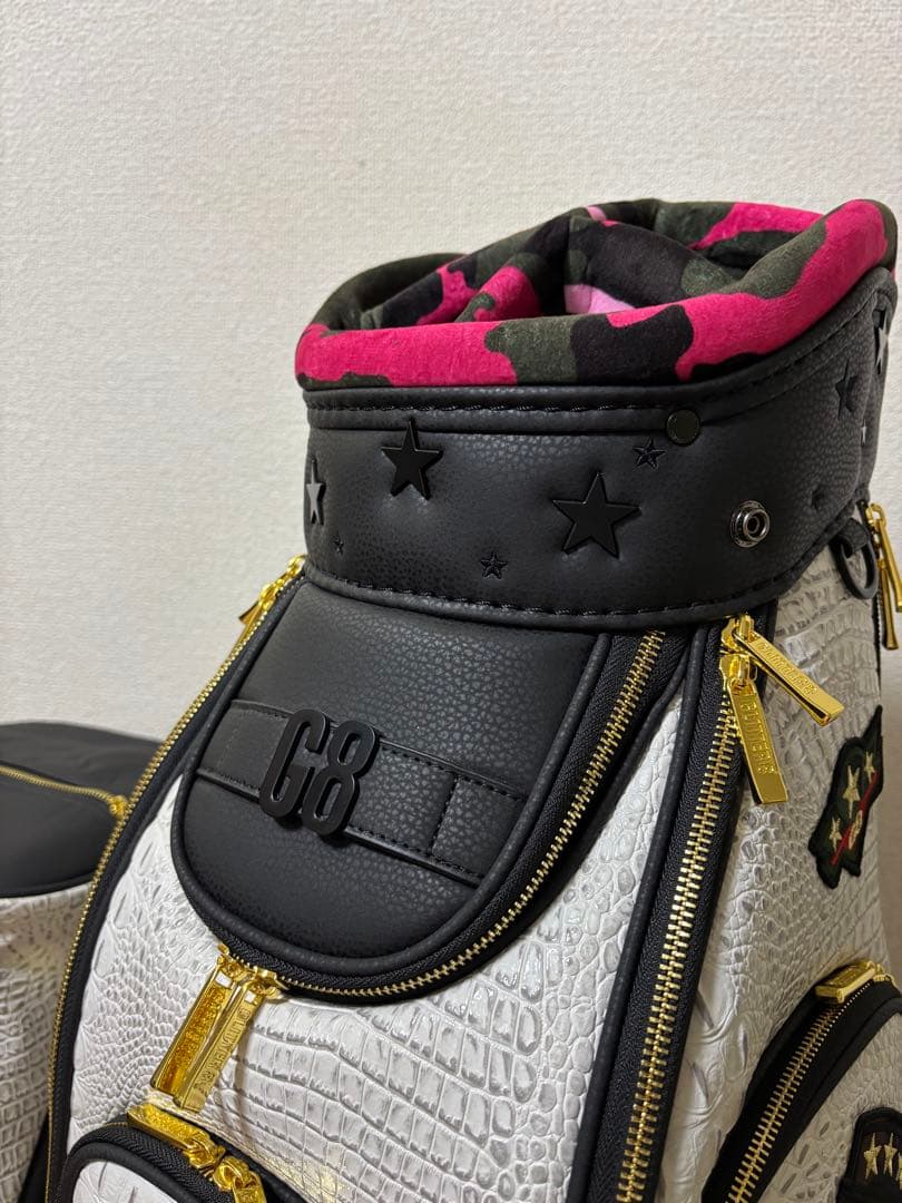 GLITTER 8 キャディバッグ 新品未使用品 クロコダイル総柄