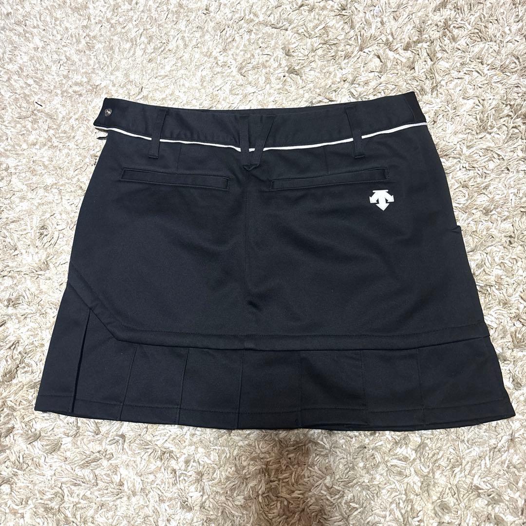 値下げ！DESCENTE GOLF デサントゴルフ秋冬用スカート 裏起毛ブラック