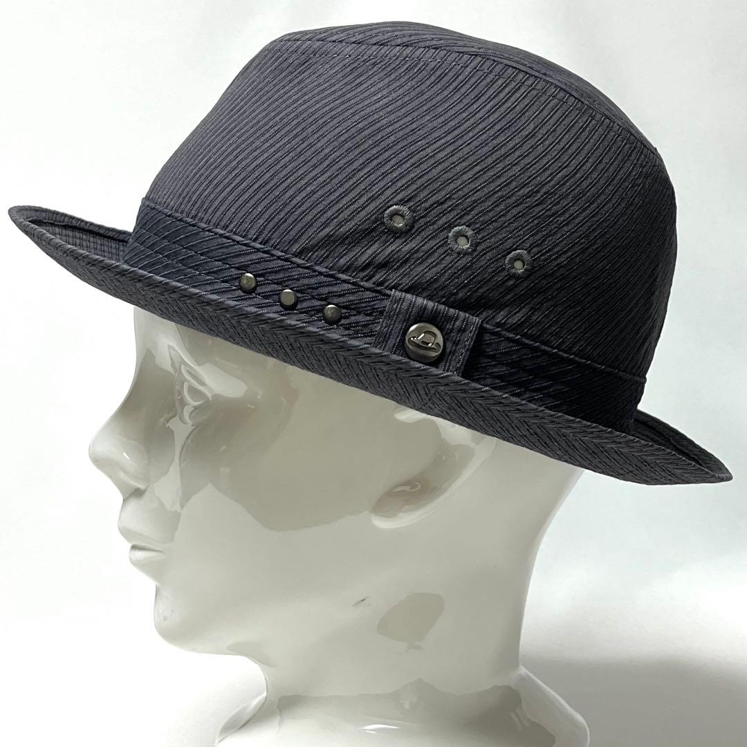 【超美品】Borsalino 日本製 スタッズ付き中折れハット通年着用可能タイプ