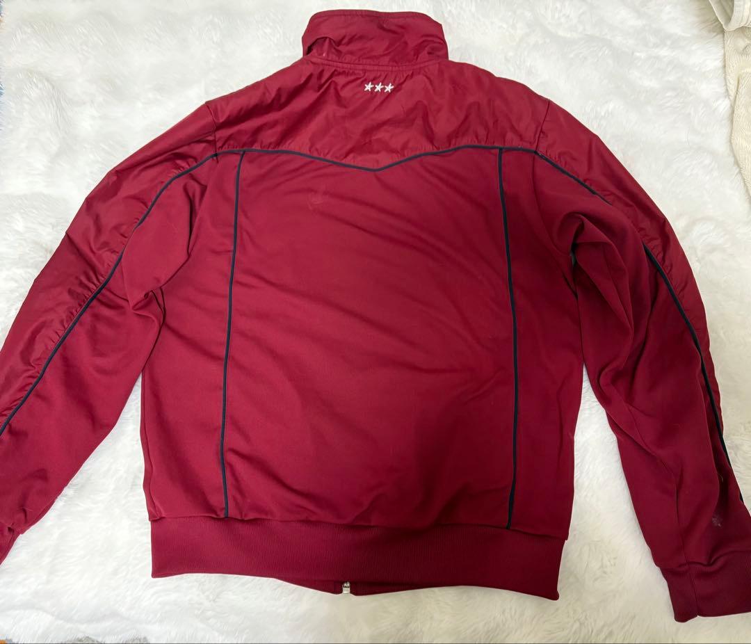 NIKE ジャージ トラックジャケット ワインレッド 金属ロゴ 3ライン