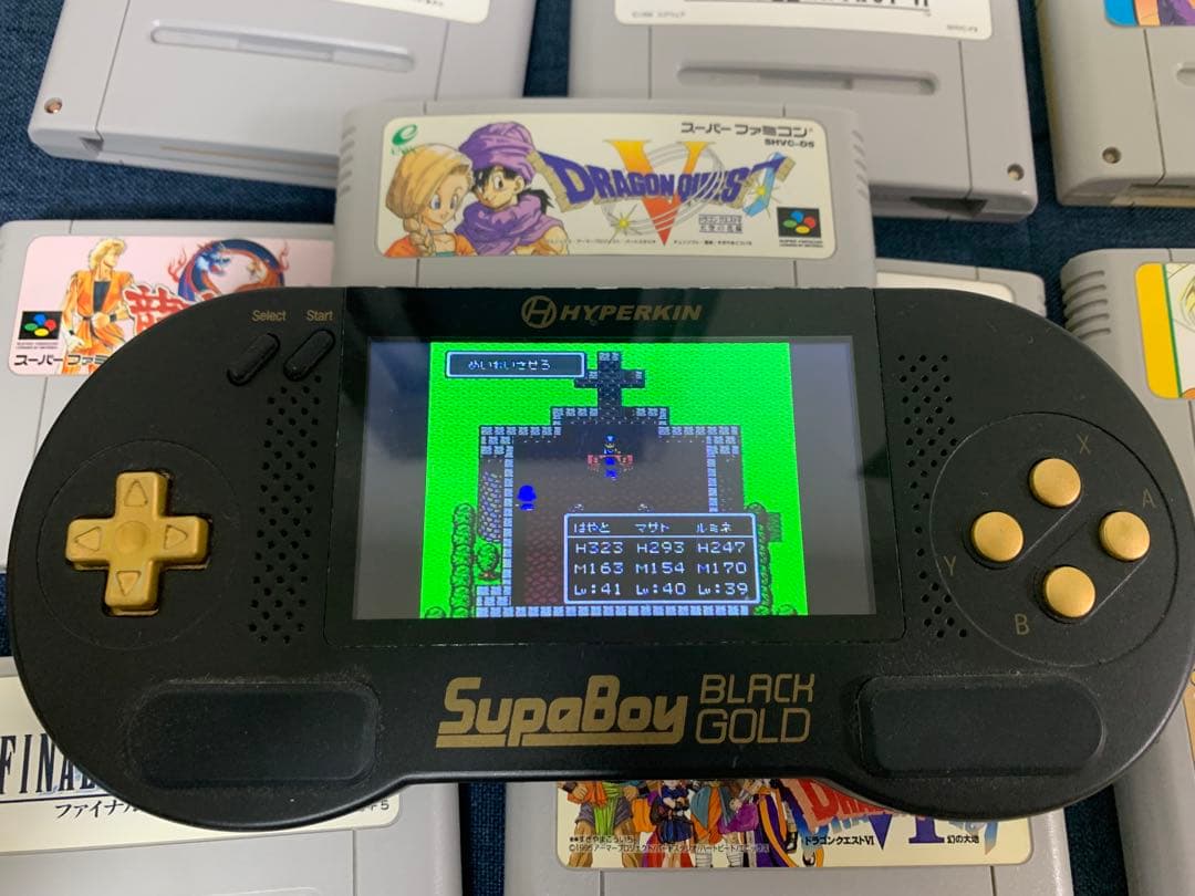 ソフト付SupaBoy Black Gold スーパーファミコン互換ゲーム機