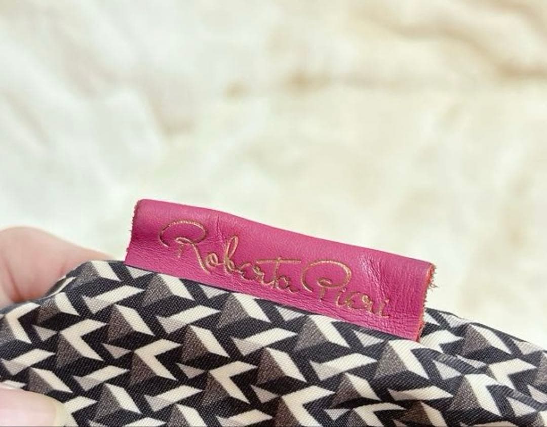 ロベルタピエリ　TATAMI ラージトートバッグ　ピンク