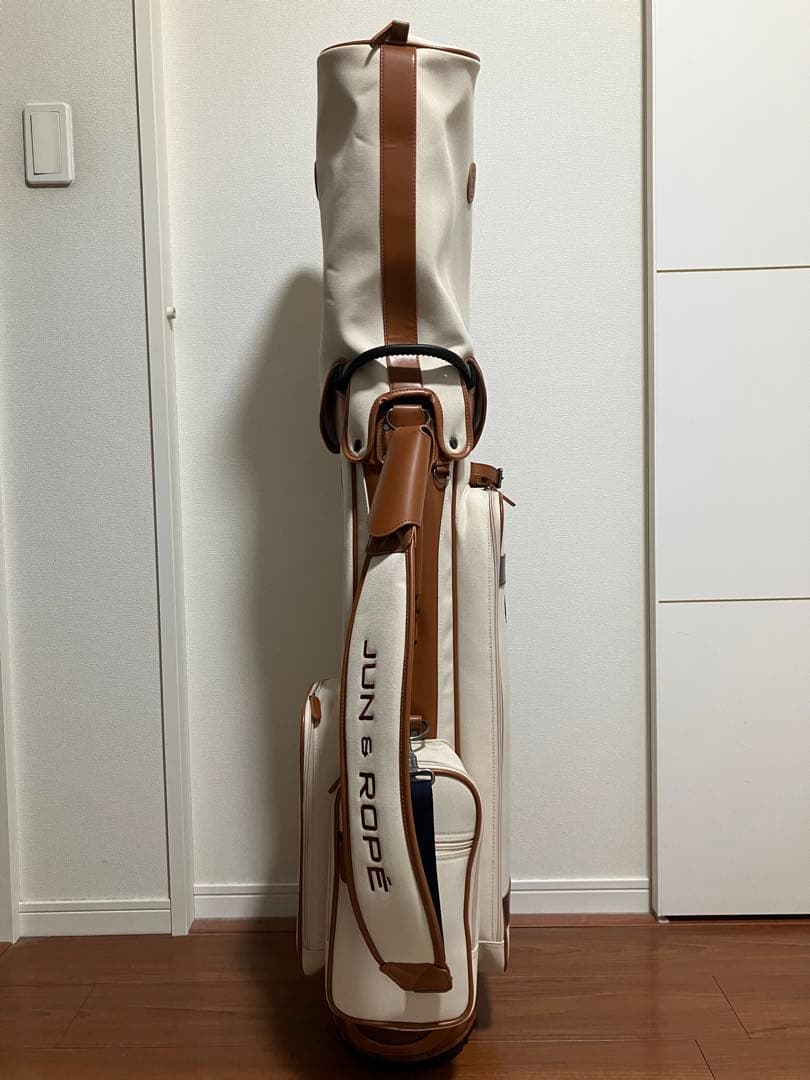 JUN & ROPE' キャディバッグ ベージュ 8.5型 46インチ対応+α