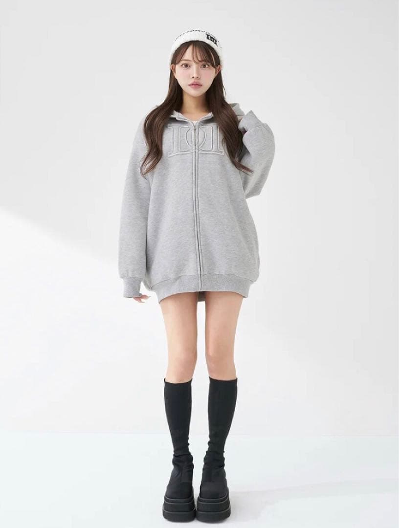 Darich アップリケDDロゴパーカー