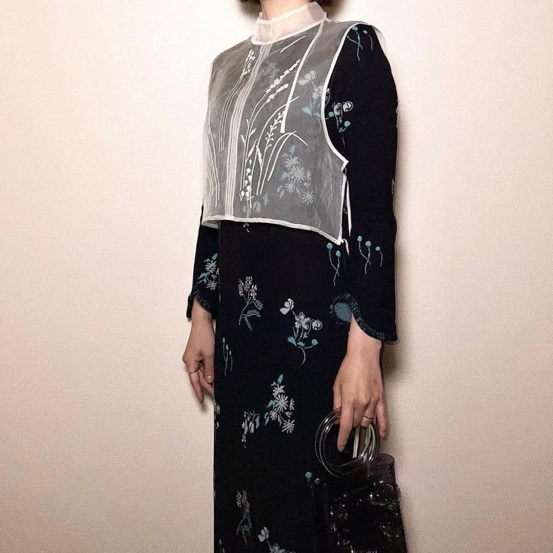 【クリーニング済】Mame Kurogouchi シルクベスト