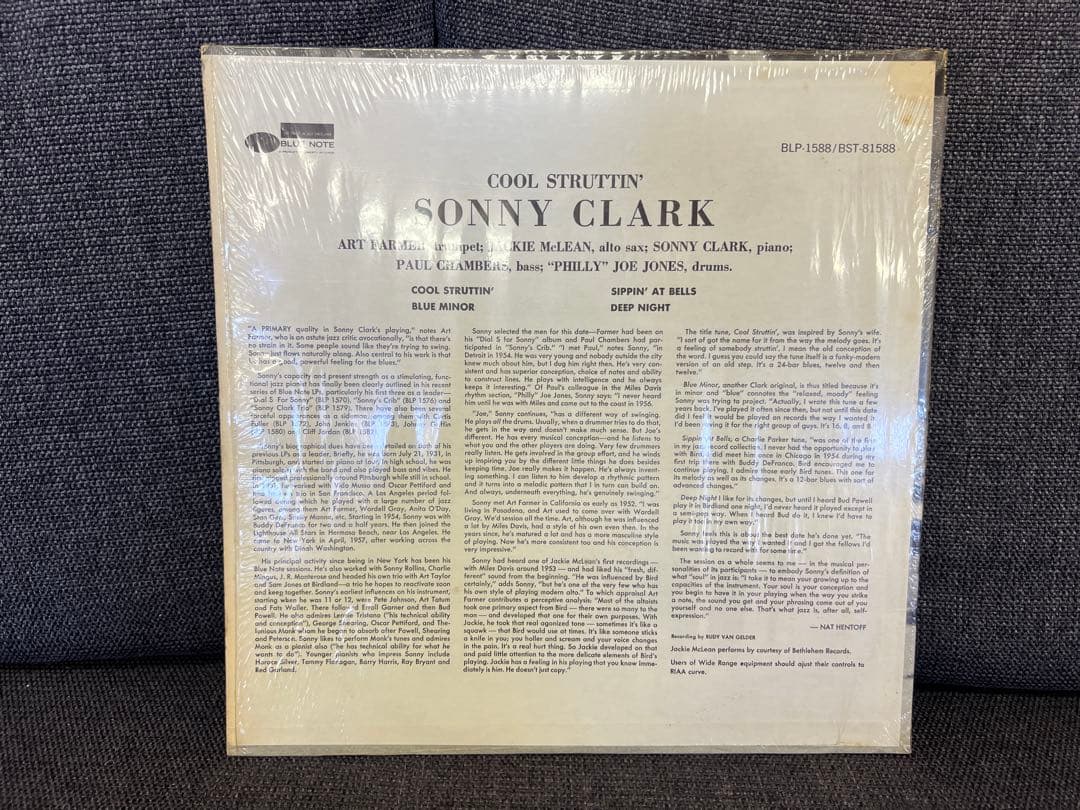 洋楽 Sonny Clark Cool Struttin Jazz LP 1960s