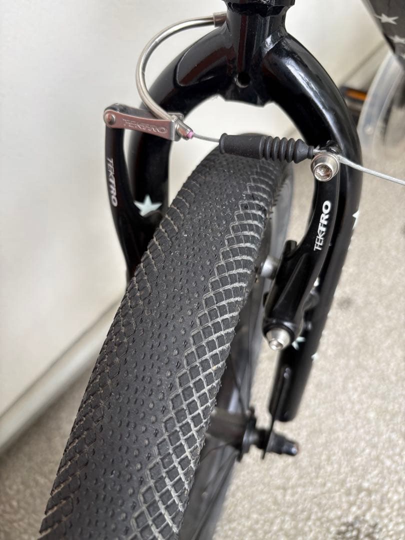 MARIN キッズバイク 黒 星模様 直接取り引き可能