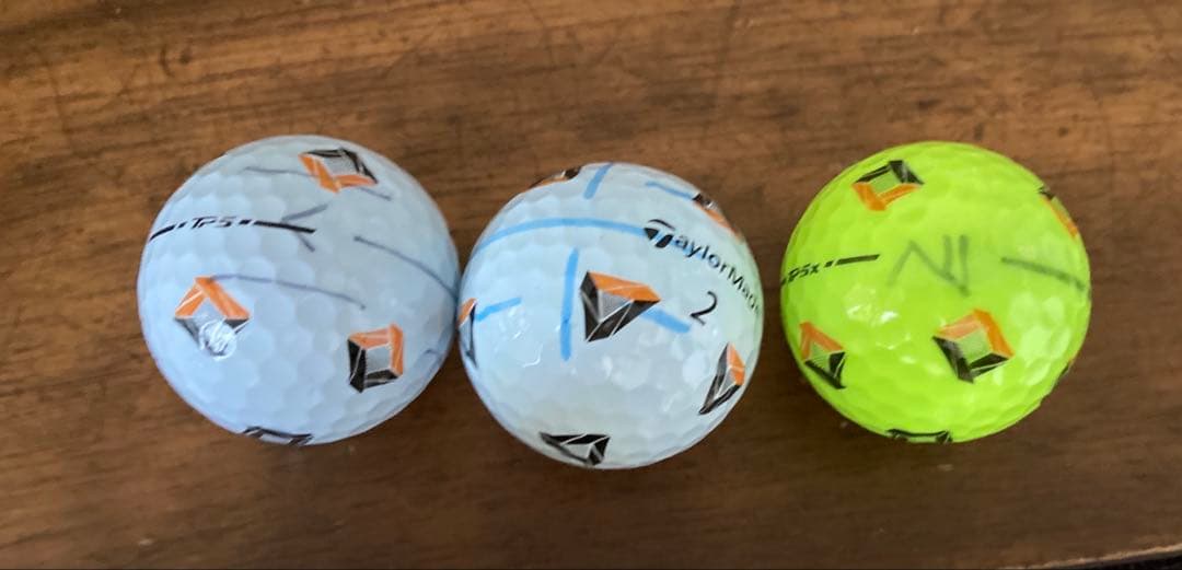 ロストボール　テーラーメイド　TP5 TP5X イエロー＆白　24球