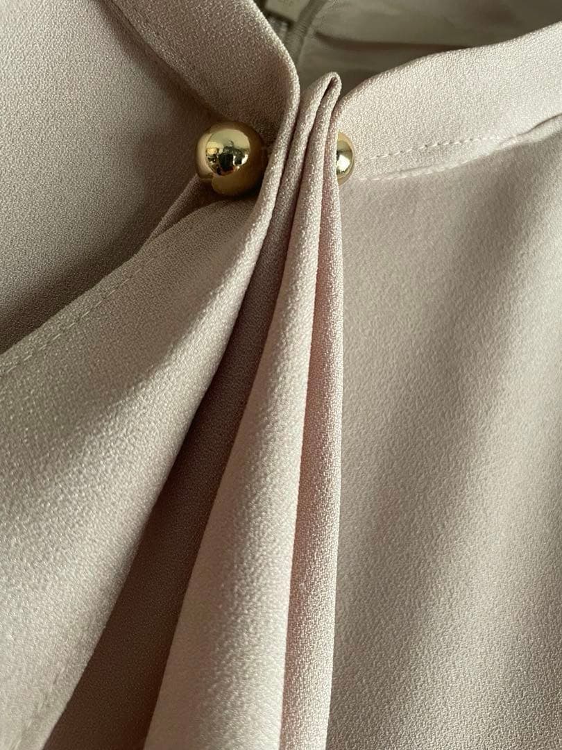 CELFORD セルフォード　ボウタイプリーツワンピース　ベージュ　38