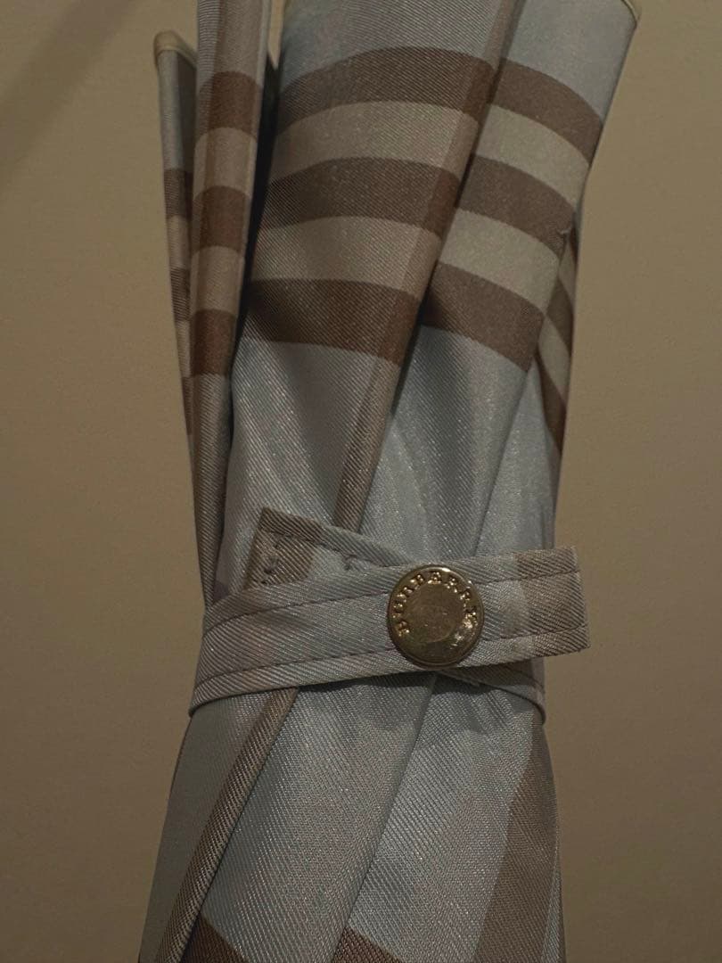 (Rachel)Burberry 水色チェック 長傘