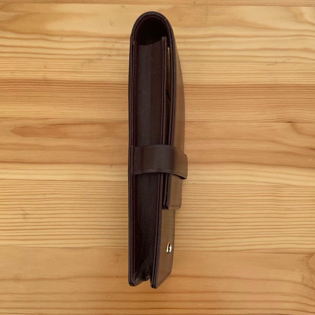 【希少】MONTBLANC モンブラン ペンケース 2本用 ボルドー 本革