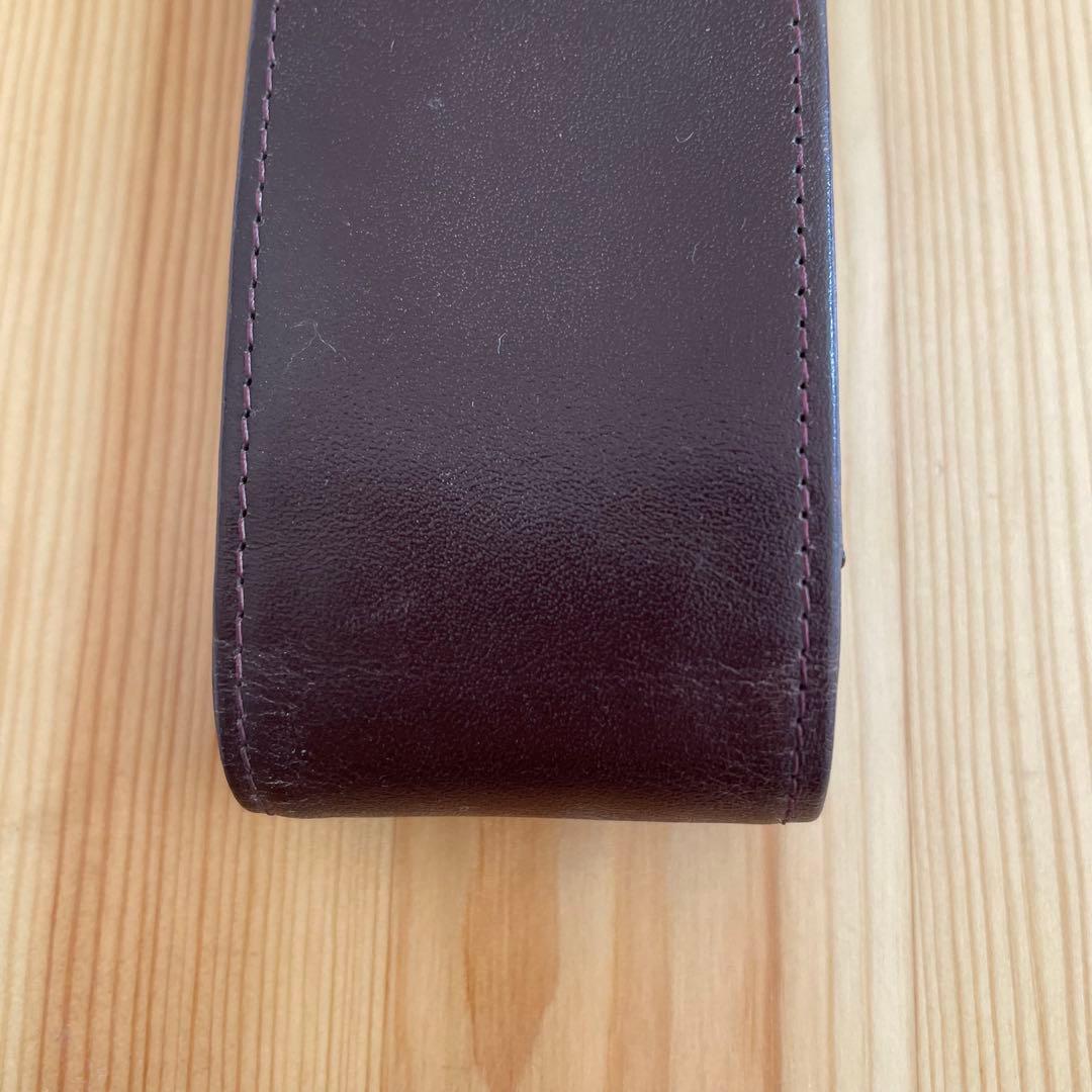 【希少】MONTBLANC モンブラン ペンケース 2本用 ボルドー 本革