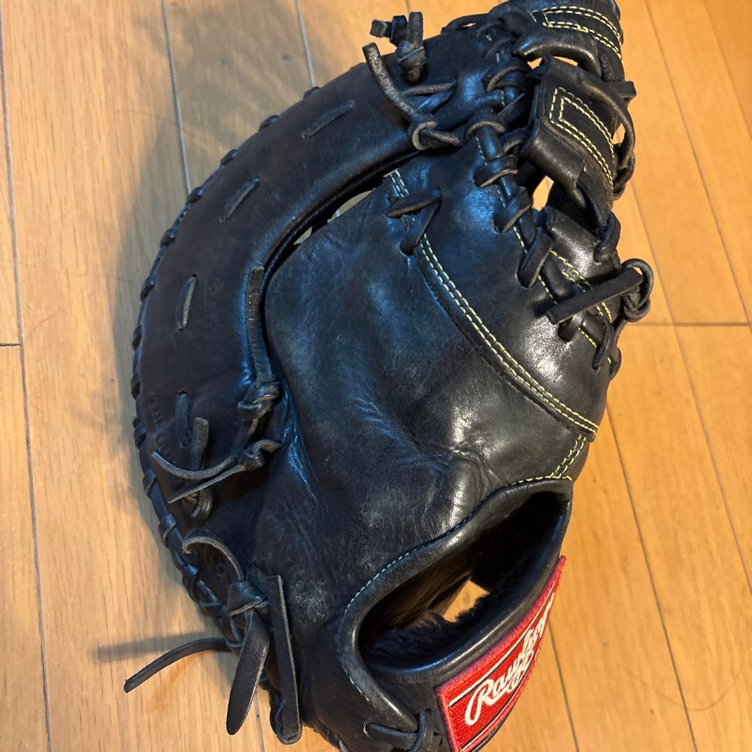 u*b様 Rawlings ブラック 軟式グローブ GPH-30 ファーストミッ