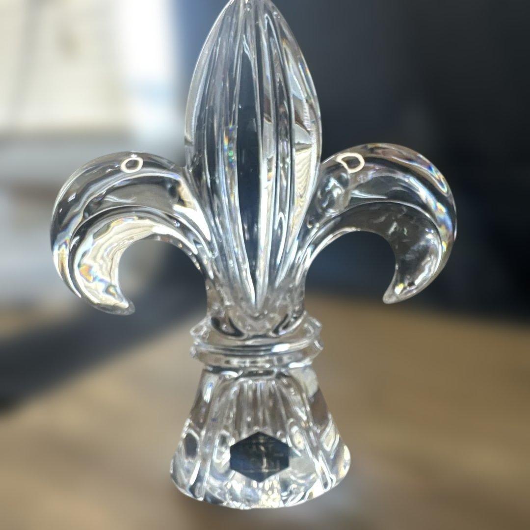 サンルイ　ペーパーウェイト　フルール・ド・リス（百合の紋章）