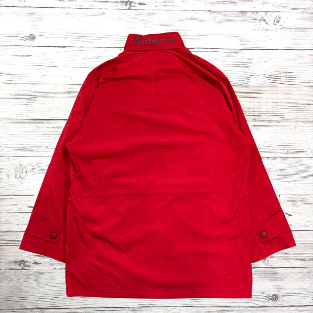 Burberrys ジャケット 刺繍ロゴ レッド LY 0672