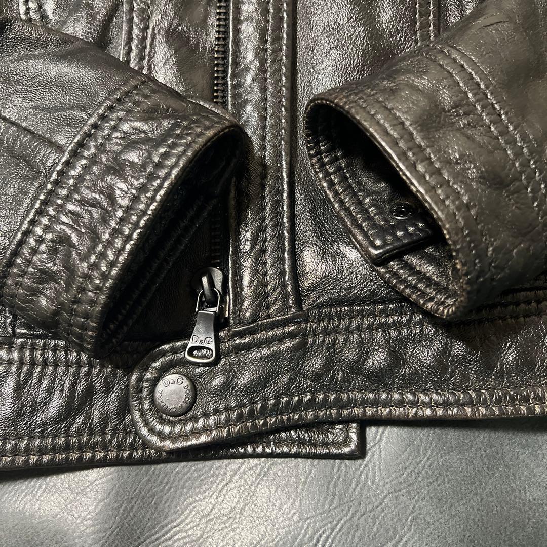 DOLCE & GABBANA ライダースジャケット サイズ46 デザイン変更