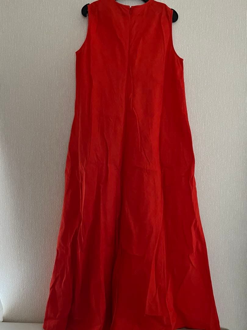 タグあり《超美品》UNITED ARROWS リネン　Vネック ワンピース 38