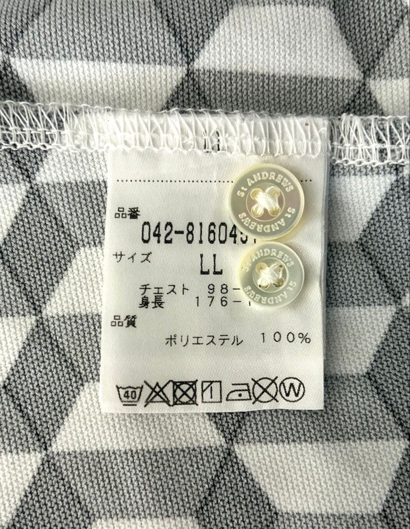 St ANDREWS セントアンドリュース　ポロシャツ LL