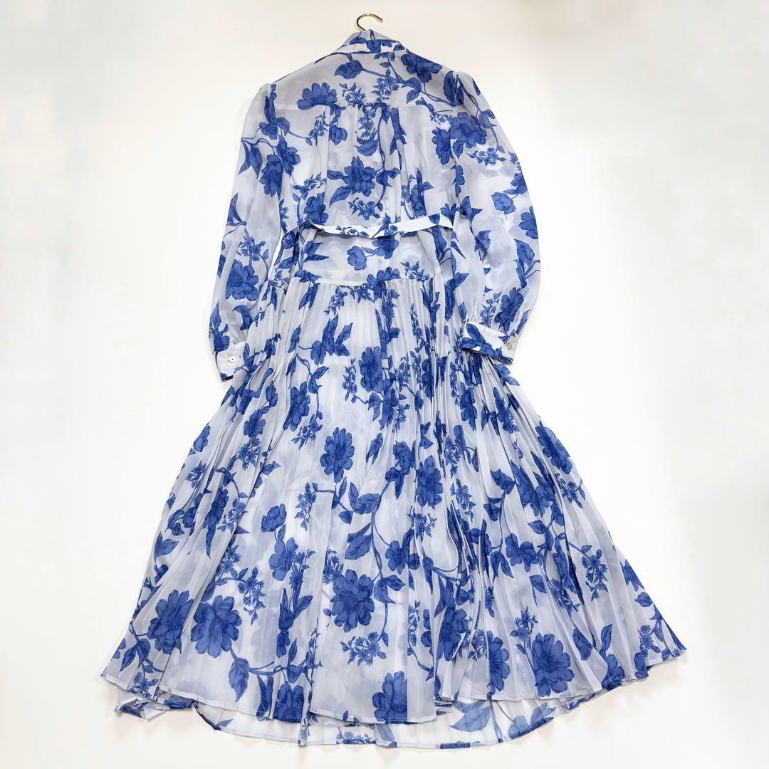 【美品✨】ダイアグラム　フラワープリントプリーツワンピース　38 2025年