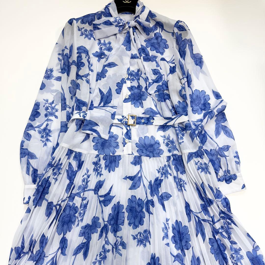 【美品✨】ダイアグラム　フラワープリントプリーツワンピース　38 2025年