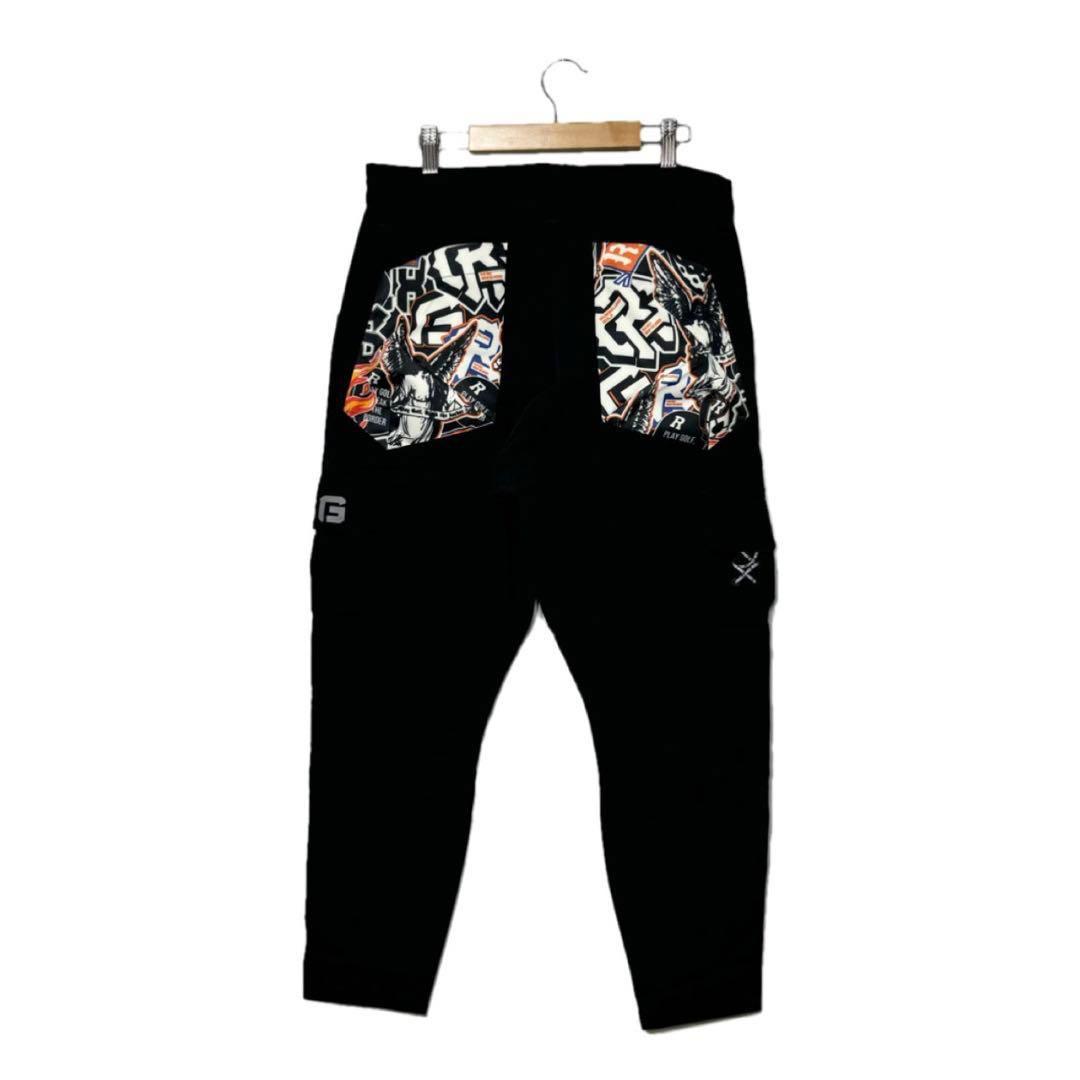 新品 ラッセルノ ゴルフ カーゴ ロングパンツ ブラック XL 6 カーゴパンツ