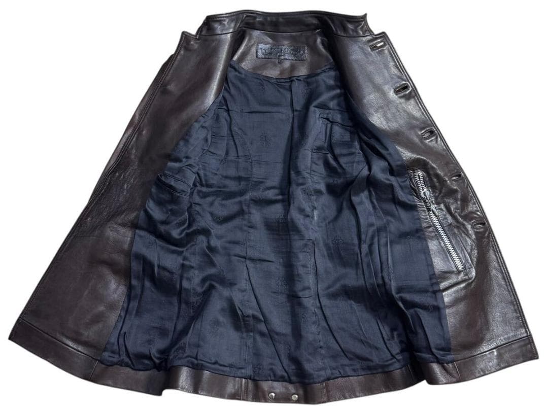 クロムハーツ レディース レザージャケット ブラウン Ｓ