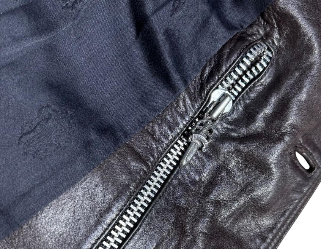 クロムハーツ レディース レザージャケット ブラウン Ｓ