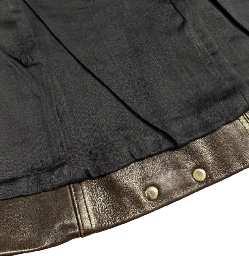 クロムハーツ レディース レザージャケット ブラウン Ｓ