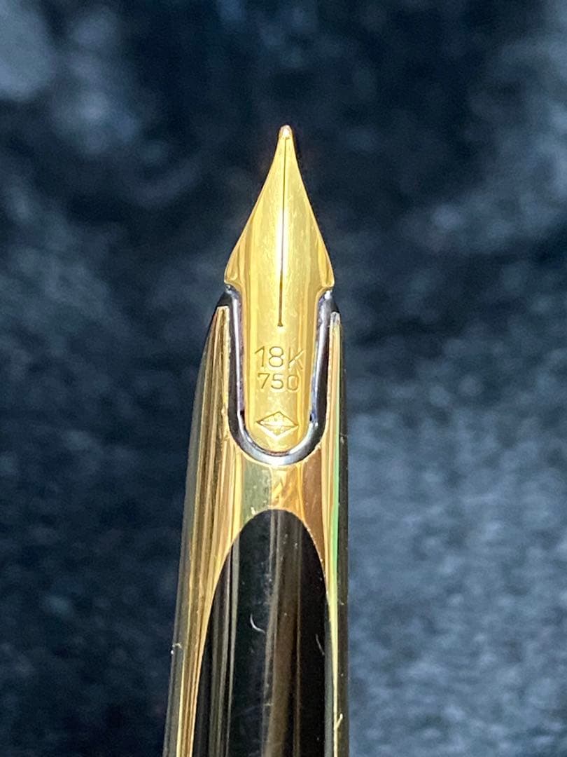 70年代ウォーターマン　ゴールド モアレ　18Kペン　美品