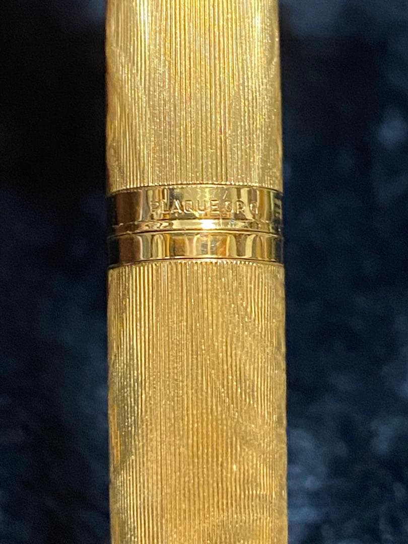 70年代ウォーターマン　ゴールド モアレ　18Kペン　美品