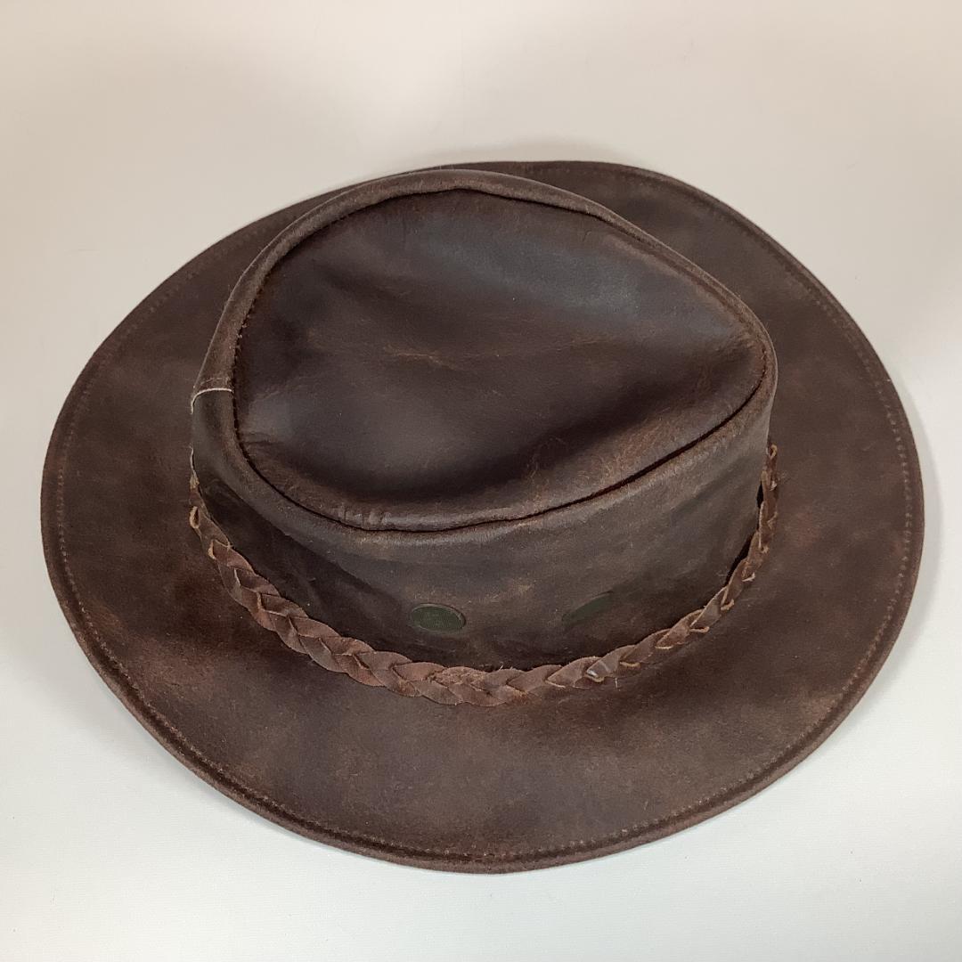 ORVIS オービス レザーハット 革製 LARGE 米国製 型崩れなし