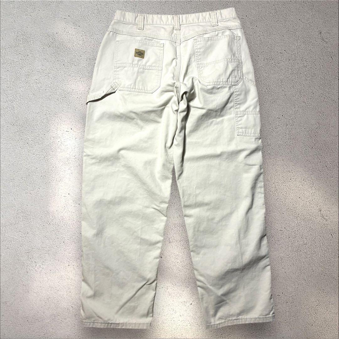 Lee DUNGAREESペインターパンツオフホワイト34×32ワーク極太
