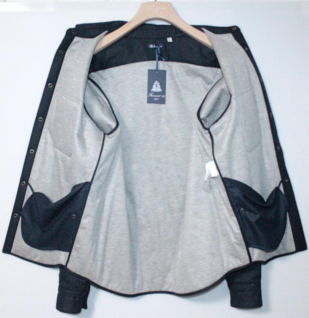 未使用訳 フィナモレ1925 イタリア製 ダブルフェイス生地シャツジャケット M